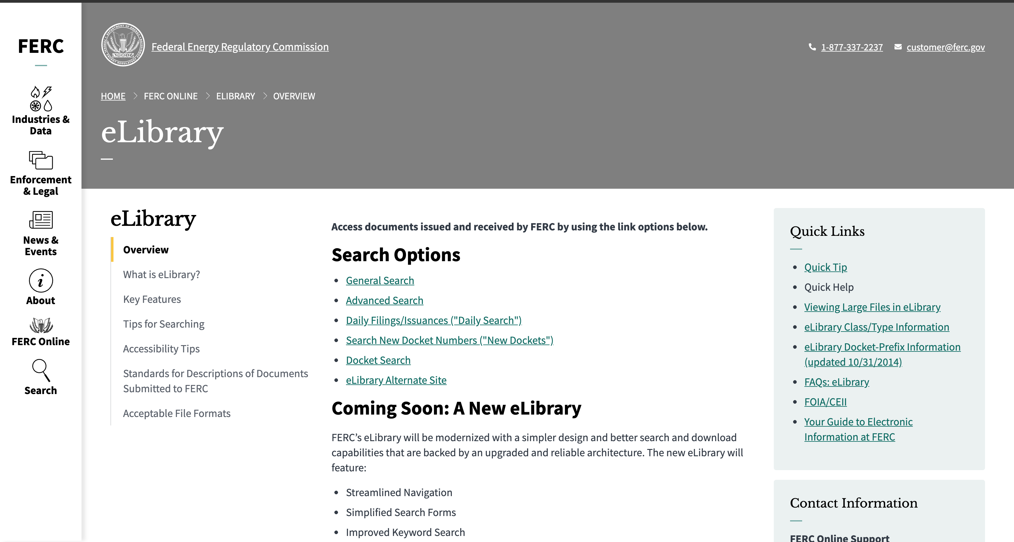 eLibrary Page Screenshot