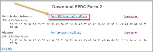 Screenshot showing where to click to download form 2.