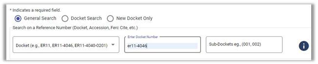 Docket Number or Accession Number 