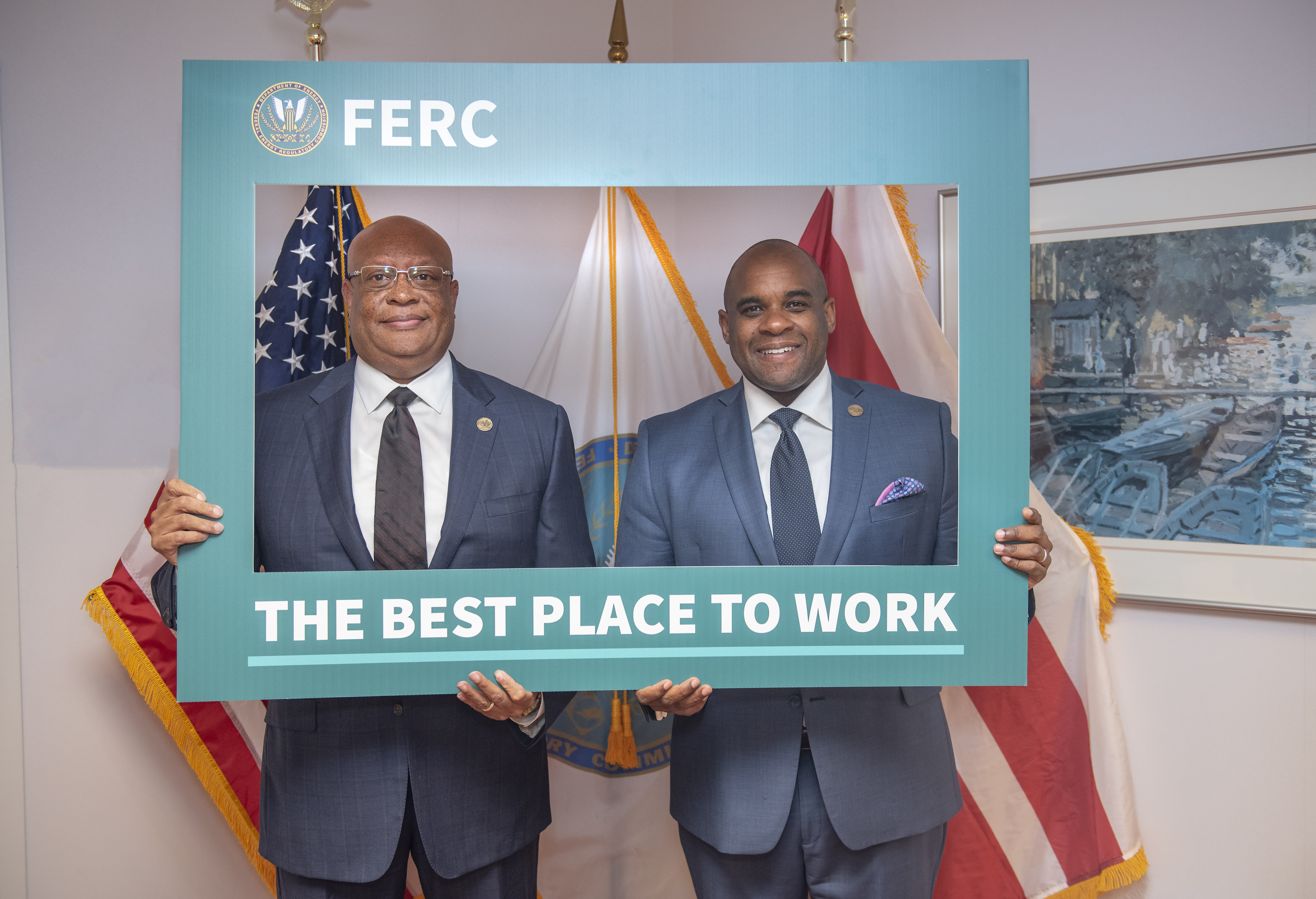 FERC Chairman Willie Phillips and Executive Director Anton Porter 