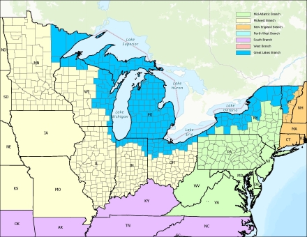 DHL Great Lakes Region Branches Small