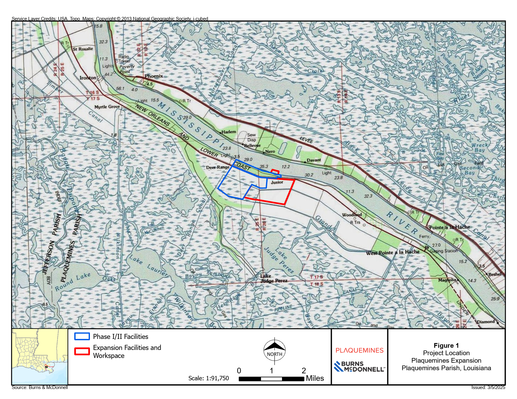 Plaquemines LNG Project Overview Map 