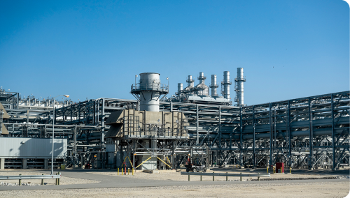 Compressor Station with pipes