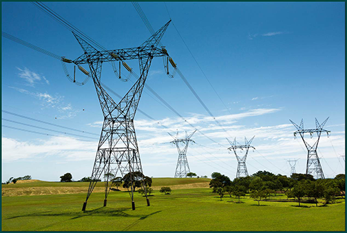 image of four transmission lines