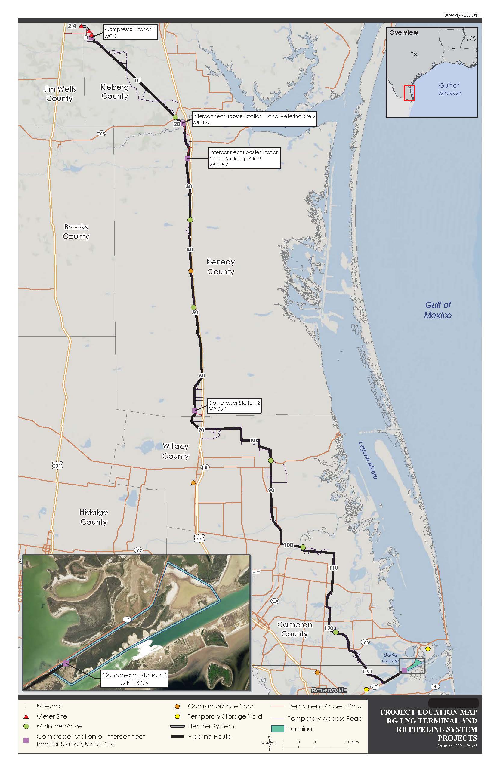 Rio Bravo Pipeline Map 
