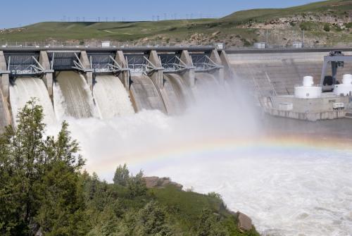 An image of a hydropower facility