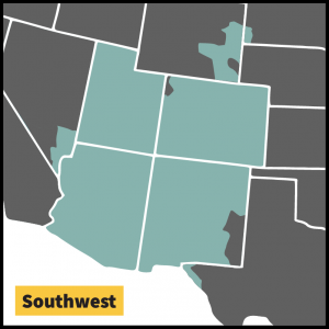 Map of Southwest